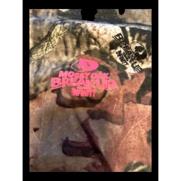 Mossy Oak Break Up Infinity Camo Shirt Woman's Size L, Fall Hunting Deer Turkey - Picture 2 of 3